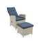 Alaterre Furniture Wicker 2 Outdoor Recliners, Ottomans, Round Glass Top Accent Table AWWE0102EE - alternate 7